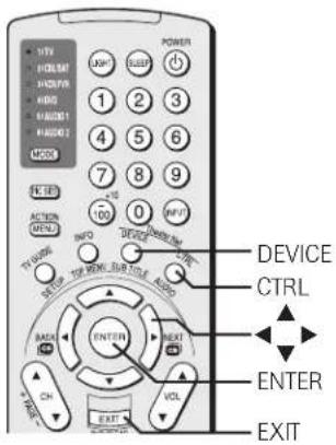10V HOLDEN POWER 1 2 3 4 5 6 7 8 9 100 0 DEVICE CONTROL ENTER VOL EXIT ENTER EXIT