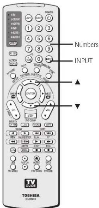 NTV GOLD/SMI +HOLD/SMI +DVD +MASC/SMI +MASC/SMI POWER 1 2 3 4 5 6 7 8 9 0 INPUT +10 MENU MENU INFO START FOR NAME SUBTITLE INPUT ENTER BACK OK EXIT SLOW ON/OFF OUT SLOWI SLEEP RPM IN/SIZE/STEP PLAY FT AM/M STOP REC ON/OFF SET PUSH HOME SPACE PICK/HOOR FREE CREAM TV GUIDE TOSHIBA ST-00233