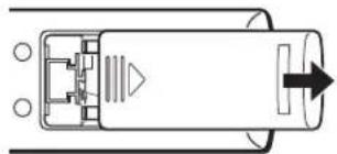 TOSHIBA 62MX195 - To install the remote control batteries: - 1