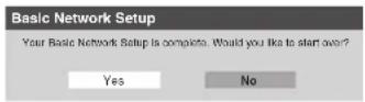 TOSHIBA 62MX195 - Resetting the network address - 1