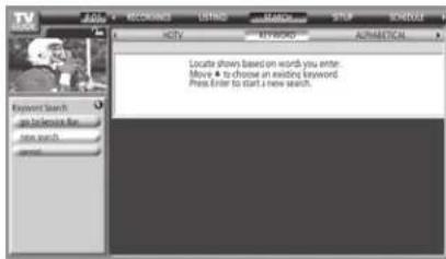 POST RECORDS LISTING START STOP CREATE HOTY KEYWORD ALPHETICAL Lookt show based on word you enter. Move ▲ to choose an existing keyword. Press Enter to start a new search.
