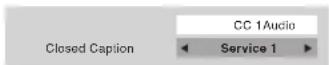 TOSHIBA 62MX195 - To select digital closed captions: - 2