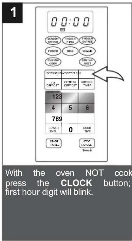 Emerson ER105002 - SETTING THE CLOCK - 1
