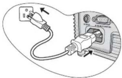 BENQ CP270 - Starting up the projector - 1