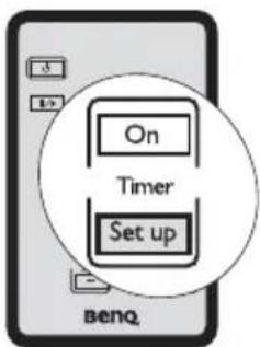 On Timer Set up BenQ