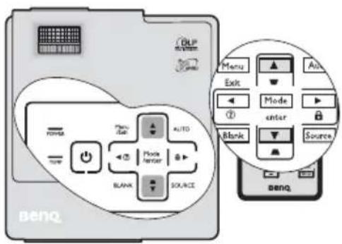 BENQ Menu Exit Mode enter Blank Source BENQ