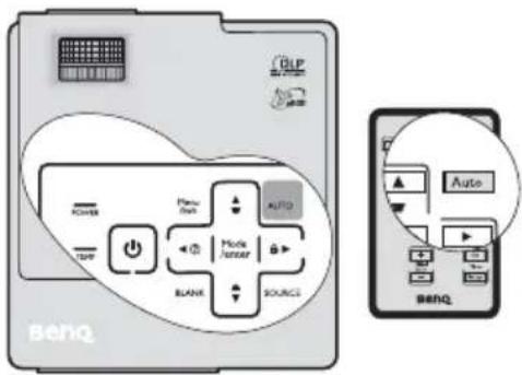 BENQ KONER PSP Fluor Back AUTO Auto BlANK Mode Sensor SOURCE BENQ