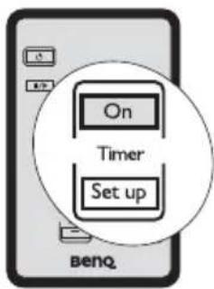 On Timer Set up BenQ