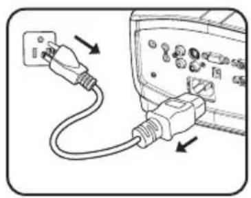 BENQ MW860USTi-V - Shutting down the projector - 4