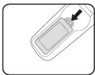 BENQ MW860USTi-V - Replacing the remote control battery - 1