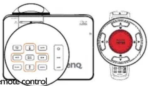 MODE TEST Remote control