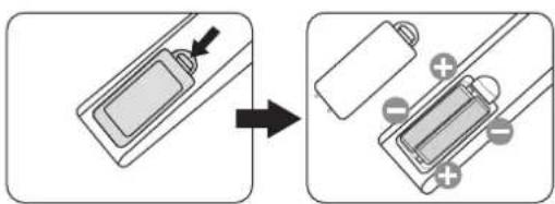 Diagram showing battery charging process with arrow indicating direction of charging