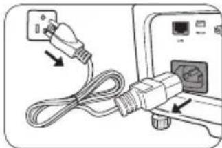BENQ MX717 - Shutting down the projector - 3