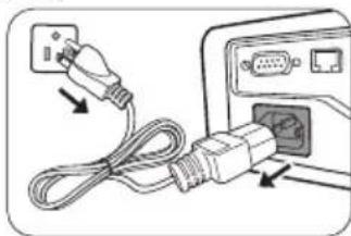 BENQ MX717 - Shutting down the projector - 2