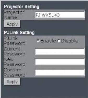 RICOH PJ WX5140 - Network Setting - 1