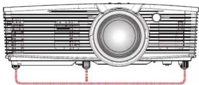 RICOH PJ HDC5420 - Adjusting the Position of Projector Image - 1