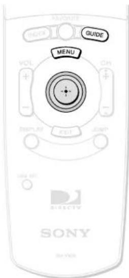 AVONATE HOCK GUIDE MENU VOL + - Display ADD JOGP ISSN DIRECTV SONY BY-VOL