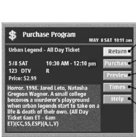 $ Purchase Program MAY 8 SAT 10:11 am Urban Legend - All Day Ticket 5/8 SAT 10:30 AM - 12:10 pm 123 DTV R Price: $2.99 Horror. 1998. Jared Leto, Natasha Gregson Wagner. A small college becomes a murderer's playground when urban legends start to take on a life & death of their own. (All Day Ticket 6am ET - 6am ET)(CC,SS,ESP)(A,L,V) Return Purchase Preview Times Help