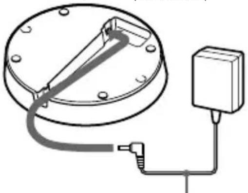 SONY TMR-BT10A - Conecte el adaptador de alimentación de ca suministrado con el soporte de carga de la batería. - 1