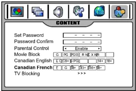 VOXX FPE4207HR - Canadian French Rating Setup - 1