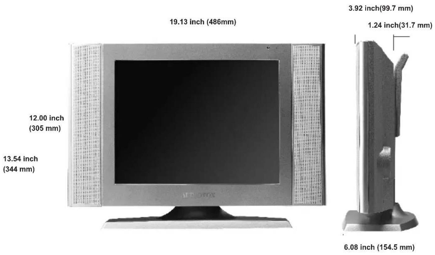 VOXX FP1500 - Dimensions - 1