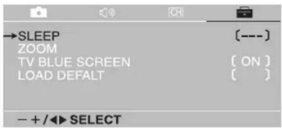 VOXX FP1500 - Menu Setting List (Diagram) - 4