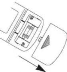 VOXX FP1500 - ■ Remote Control: battery installation - 1