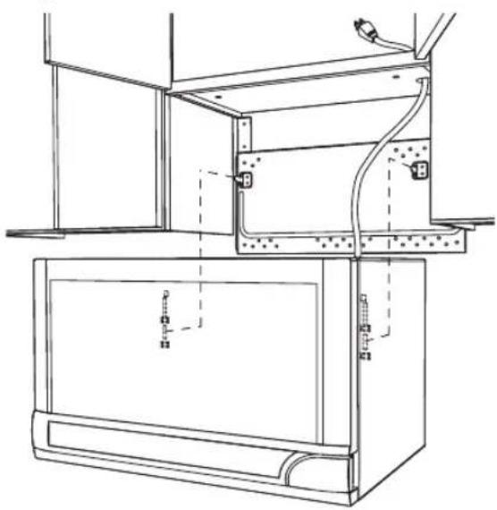 SHARP R-1210T - MOUNTING OVEN TO THE WALL - 2