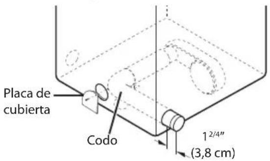 Placa de cubierta Codo 12/4" (3,8 cm)