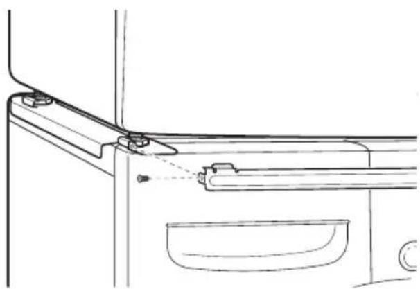 Technical line drawing of a mechanical assembly with no visible text or symbols