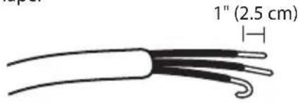 1" (2.5 cm)