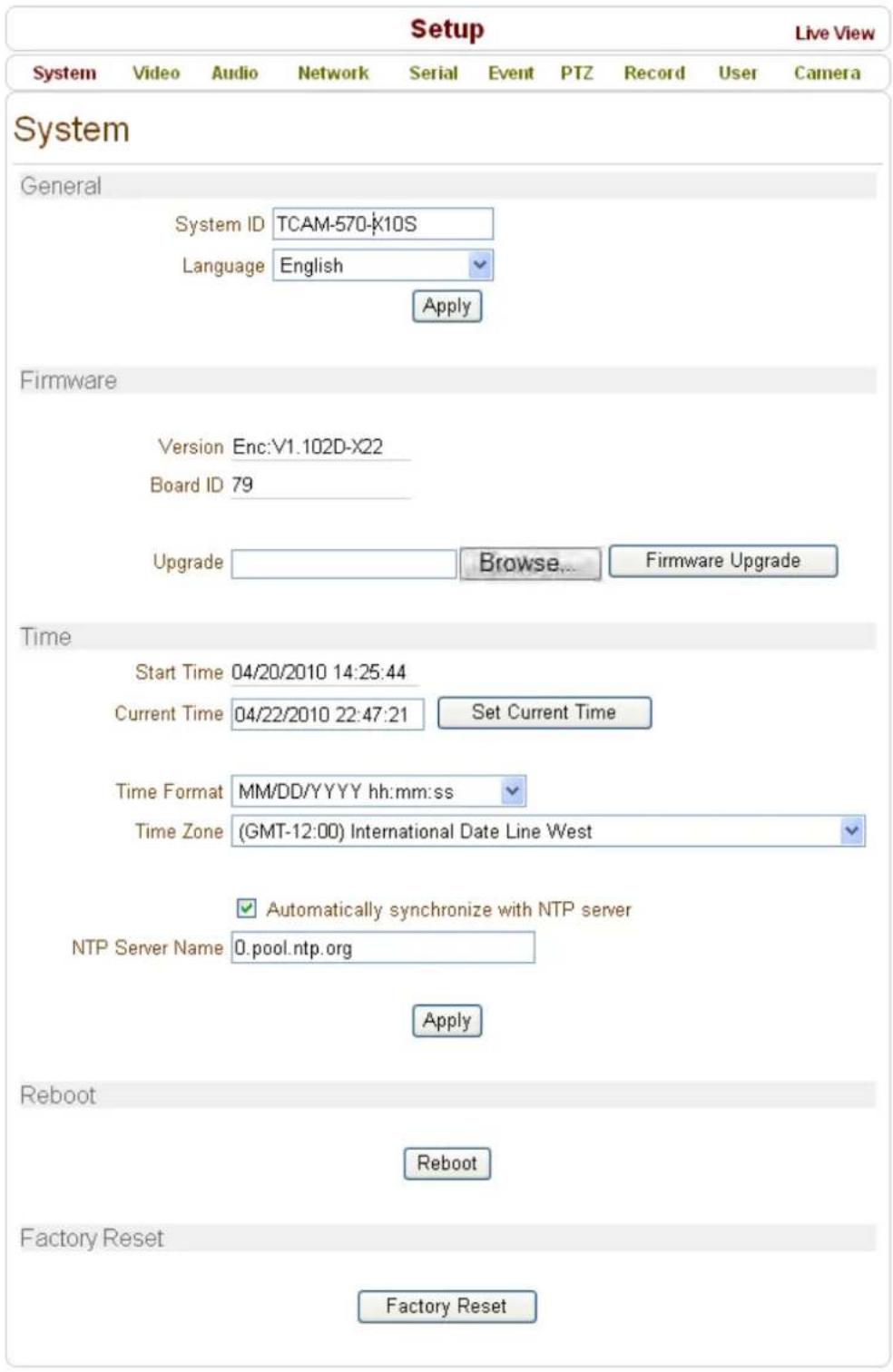 MARSHALL VS-570-HDSDI - Using Web Brower - 2