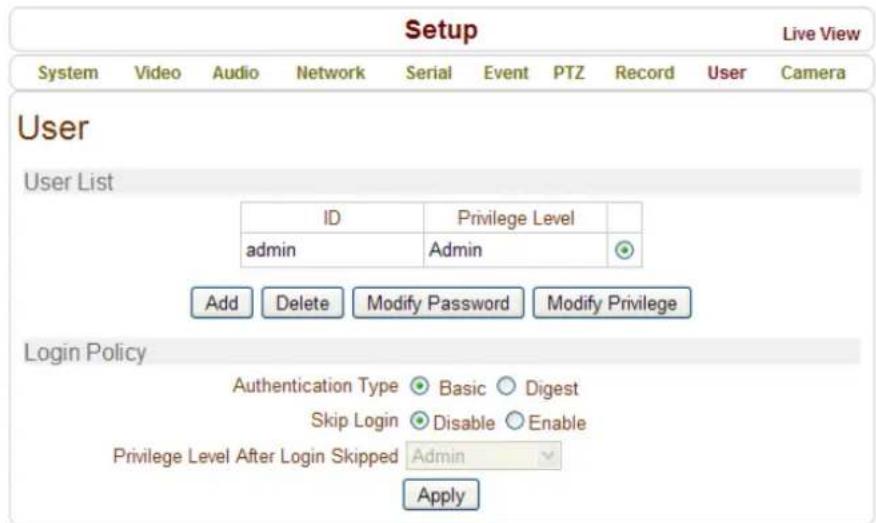 MARSHALL VS-570-HDSDI - User Configuration - 1