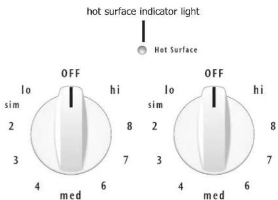 Crosley CRE3895PS - Element On & Hot Surface indicator lights - 2
