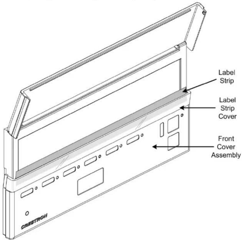 Crestron iLux CLSI-C6MRFB - Replacing the Function Button Label - 1