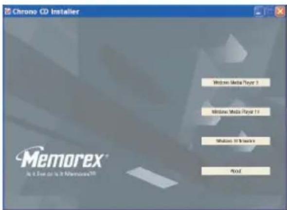 MEMOREX MMP8575 - WINDOWS MEDIA PLAYER 10 INSTALLATION - 1