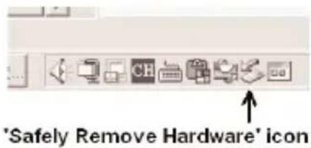 MEMOREX MMP8575 - SAFELY REMOVING YOUR PLAYER FROM THE COMPUTER - 1