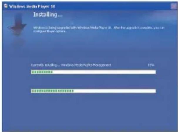 MEMOREX MMP8575 - WINDOWS MEDIA PLAYER 10 INSTALLATION (CONT.) - 1