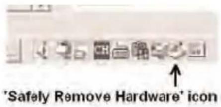 MEMOREX MMP3774 - SAFELY REMOVING YOUR PLAYER FROM THE COMPUTER - 1