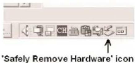 MEMOREX MMP8550 - SAFELY REMOVING YOUR PLAYER FROM THE COMPUTER - 1