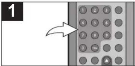 MEMOREX MVDP1076 - SELECTING TRACKS USING THE NUMBER BUTTONS - 1