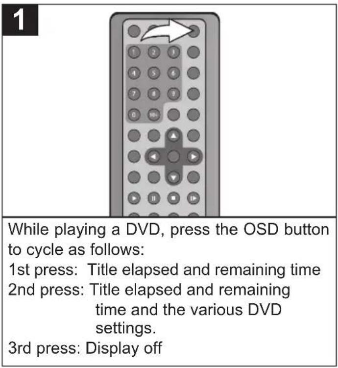 MEMOREX MVDP1076 - OSD BUTTON - 1