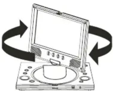 MEMOREX MVDP1076 - ROTATING THE SCREEN - 1