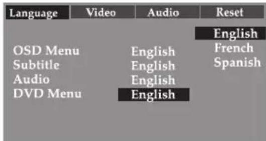 MEMOREX MVDP1076 - DVD MENU - 1