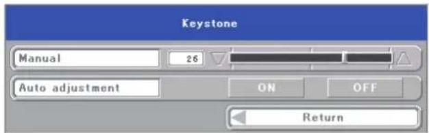 Elmo iP-40 - Make the adjustment with the SCROLL ◀▶ buttons while checking the projection image - 2