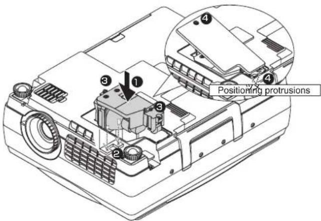 Elmo iP-40 - Install a new lamp unit - 4
