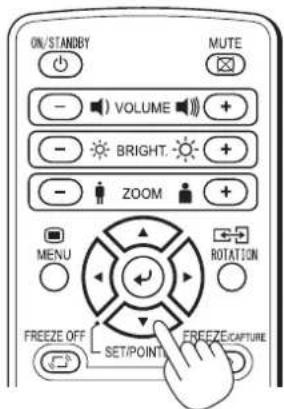 Elmo iP-40 - Select [Keystone] with the SCROLL ▼ button - 1