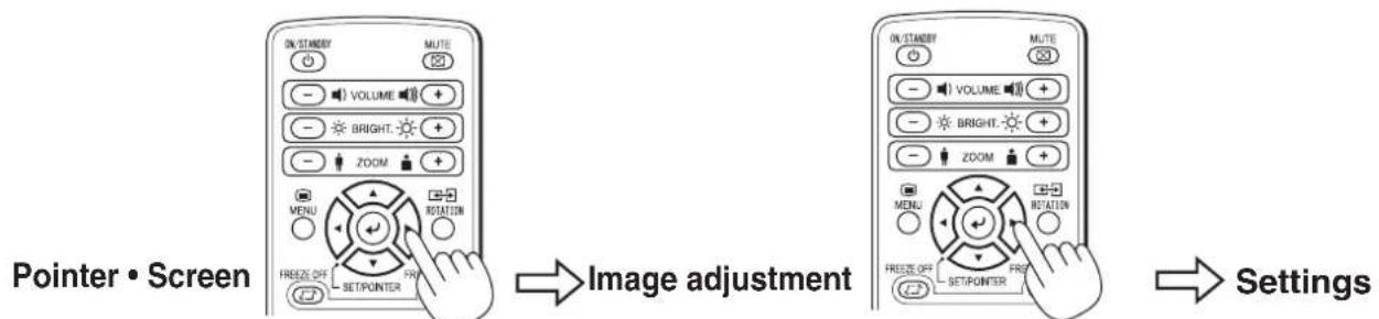Elmo iP-40 - Menu Configuration - 1