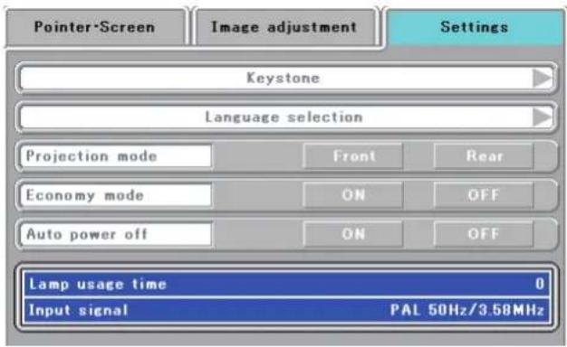 Elmo iP-40 - Setting Items - 3