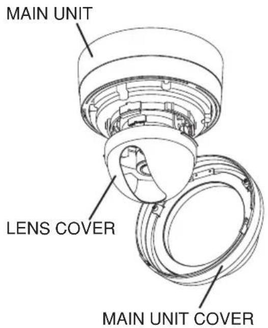 MAIN UNIT LENS COVER MAIN UNIT COVER